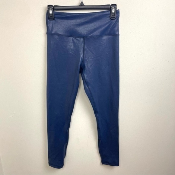 Navy Metallic Plus Light n Tight Hi-rise 7/8 24" - Picture 5 of 9